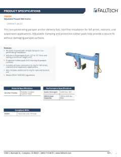 FP7460A Spec Sheet page 1